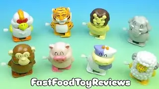 TACO TIME WIND-UP ANIMALS set of 8 FUN COLLECTIBLES VIDEO REVIEW