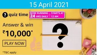 Amazon Quiz Answers Today | Today Amazon Quiz Answers | 15 April Quiz | Today Quiz Amazon