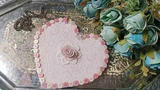 DIY Beautiful Heart shaped sling bag #leftover fabric idea# cute n creative# golden heart creation