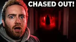 Sam and Colby stayed all night but we got CHASED OUT! | Haunted Asylum