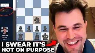 Magnus is 43 SECONDS LATE to a 5-Minute BLITZ Game But He Still WINS