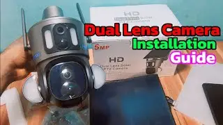 How To Setup HD Dual lens Solar CCTV Camera on Phone.