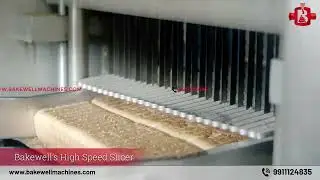 High speed slicer for bread and rusk #bakerybusiness #bakerymachine
