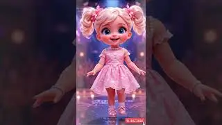 Cutie on the Catwalk! Doll Baby's Runway Walk #cute #doll #fashion#klingai #new