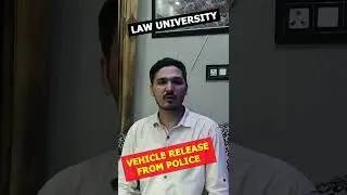 How to release impounded vehicle from police custody? #shorts #legal #police