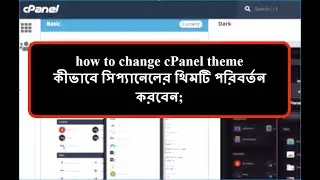 How to change cpanel theme । কীভাবে সিপ্যানেলের থিম পরিবর্তন করবেন