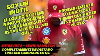 Entrevista Subtitulada: Lewis Hamilton devastado tras ser eliminado en Q2. 