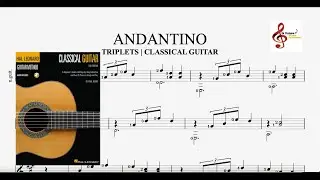 Andantino - Classical Guitar Method Book 1 - Hal Leonard | Notes & Tab