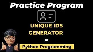 Coding a Unique IDs Generator in Python (UUIDs) | ASMR Programming - No Talking