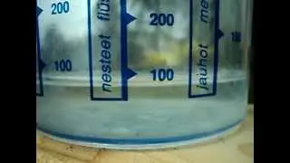100ml di pioggia nel pluviometro