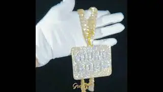 CUSTOM LETTER NECKLACE 3D BIG SQUARE | Hip Hop Jewelry | 3D Big Square Reviews