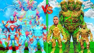 FRANKLIN STEALING ALL FATHER SUN & MOON GOD POWERS TO TRANSFORM INTO 10 HEADED ALL FATHER GOD GTA 5