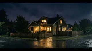 🔴 LIVE: Cozy Night Rain in a Suburban House 🌧️ Realistic Rain Sounds for Sleep, Relax & Study