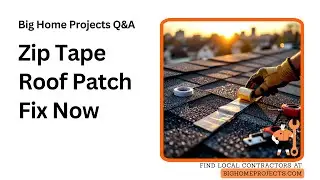 Peel-And-Stick Zip Tape Roof Hole Patch Guide