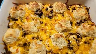 Chopped Cheese Burger Biscuits