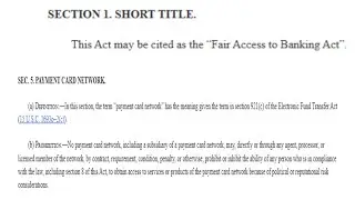 Support The Fair Access To Banking Act To End Censorship By Visa And Mastercard