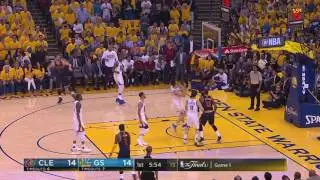 LeBron James wide open dunk vs Warriors