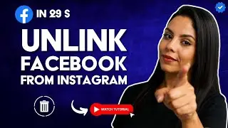How to UNLINK FACEBOOK from INSTAGRAM in 29 S