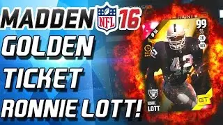 THE RONNIE LOTT PACK! GOLDEN TICKET! - Madden 16 Ultimate Team