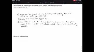 Metatheory 4: Soundness Theorem Proof (cases with subderivations)