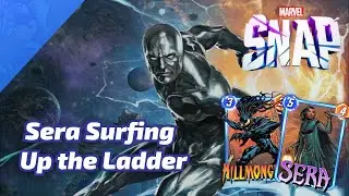 Sera Silver Surfers up the Ladder - Marvel SNAP Gameplay & Deck Highlight