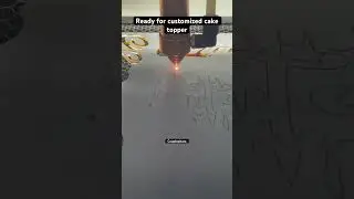 Making of customized cake topper laser cut #laser #customizedgifts