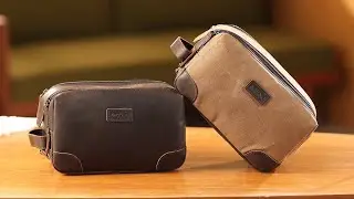 Travel Toiletry Bag Large Cosmetic Travel Case Dopp Kit (Leather and Canvas Versions)