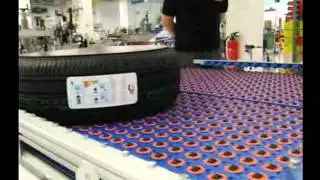Weber automated tire label printer applicator
