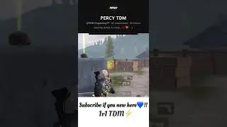 Screen SHAKE🫨 Making Me BEAST in 1v1 ⚡️ #tdm #headshot #percygaming