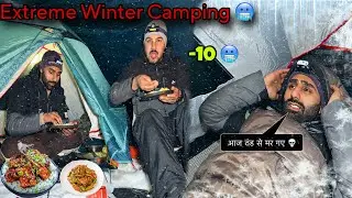 Surviving -10&deg;C Extreme Winter Camping in Dangerous Forest | Camping in India | LifenLiving |#winter