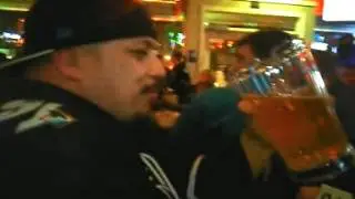 Beer King Chugging a Pitcher of Beer