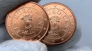 Austria 1 euro cent 2019 + 2020