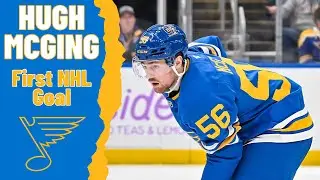 Hugh McGing #56 (St. Louis Blues) first NHL goal Dec 11, 2025