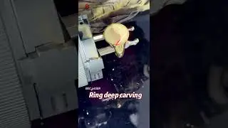 Deep Engraving on Brass Rings | 3D Fiber Laser Engraving Machine  #beclaser