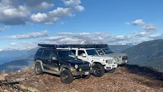 JEEP LIBERTY KJ | -15°C (5°F) CAMPING OFF ROADING | MT WOODSIDE (feat. JL 4xe + 4Runner TRD offroad)
