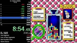 Dr.Mario SNES Speedrun - 19:10