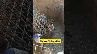 Heavy column erection || #construction #shortvideo #trending #facts #viralvideo #music #video #dj