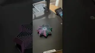 3D printing color changing silk filament from Landu 3D! 3D printed fidget toy #3dprinting #shorts