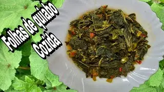 Folha de quiabo cozida||Como preparar