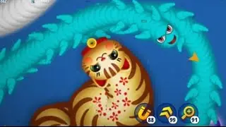 Worms Zone Лучший гигантский магический убийца щупалец змеи./ WormsZoneio Лучшая боевая игра.