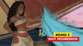 MOANA 2 | Moana Shot Progression | Animation Breakdowns