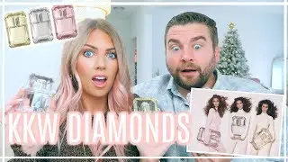 Trying KKW DIAMONDS Collection w/my HUSBAND | Kourtney x Kim x Khloe