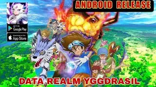 Data Realm Yggdrasil Gameplay (Lanzamiento Oficial) - Android Digimon Idle RPG!