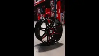 XF Off-Road XF-220 Gloss Black & Red Milled