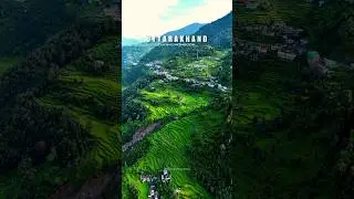 Uttarakhand During Monsoon 🌿 #uttarakhand #monsoon #drone #uttarakhandbeauty