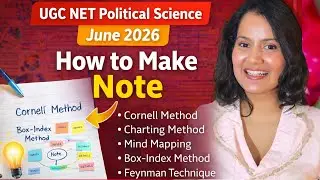 UGC NET Political Science Notes Making Strategy 2026 | How to Make Perfect Notes for NET JRF