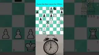 Guess the Best Move for White #shorts #reels #chess #gaming