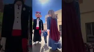 Gegants de Sant Medir de La Bordeta a la Escola Cal Maiol a Sants - 27 abril 2025