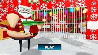 CHRISTMAS BARRY'S PRISON RUN ROBLOX OBBY 