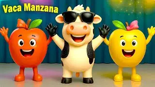 Vaca Lola y Manzana 🍎🐮 Frutas Bailando 🎶 | Canciones Infantiles Divertidas